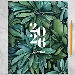 2026 Succulent Large Monthly Planner